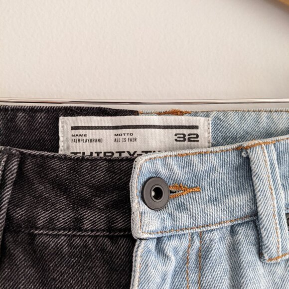 FAIRPLAY Two Toned Jeans size 32 - Picture 4 of 6